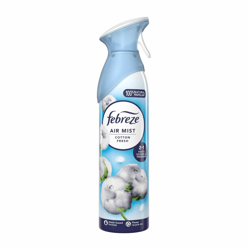 4 x Febreze Air Mist Freshener Cotton Fresh 185ml