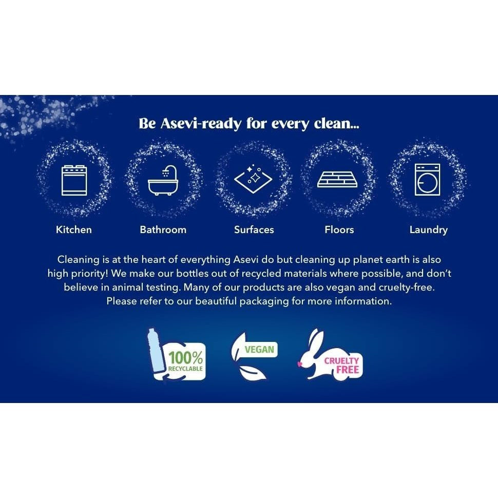 Asevi Pet Floor Cleaner 2 x 1L, Concentrated Formula, Anti-Odour | Specially Designed for Homes with Pets | Long - Lasting Freshness & Hygienic Clean