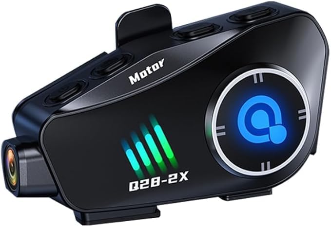 Q28-2x Wireless Bluetooth Helmet Headphone with Camera Recording
