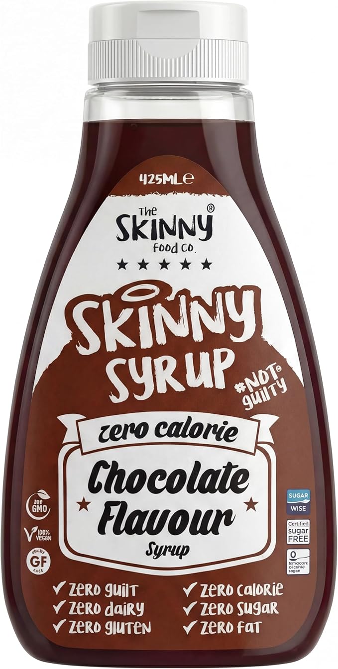2 x Skinny Food Co Zero Calorie syrup Sugar Free Fat Free Keto Guilt Free 425ml
