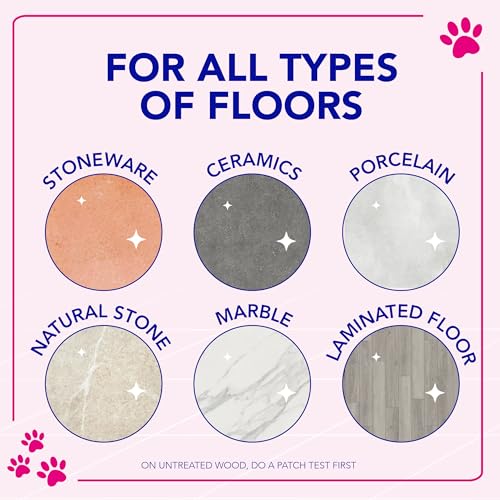 Asevi Pet Floor Cleaner  Cleaning Liquid – Strong Formula for Floors, Tiles, Surfaces and Household Protection – 1L Bottle
