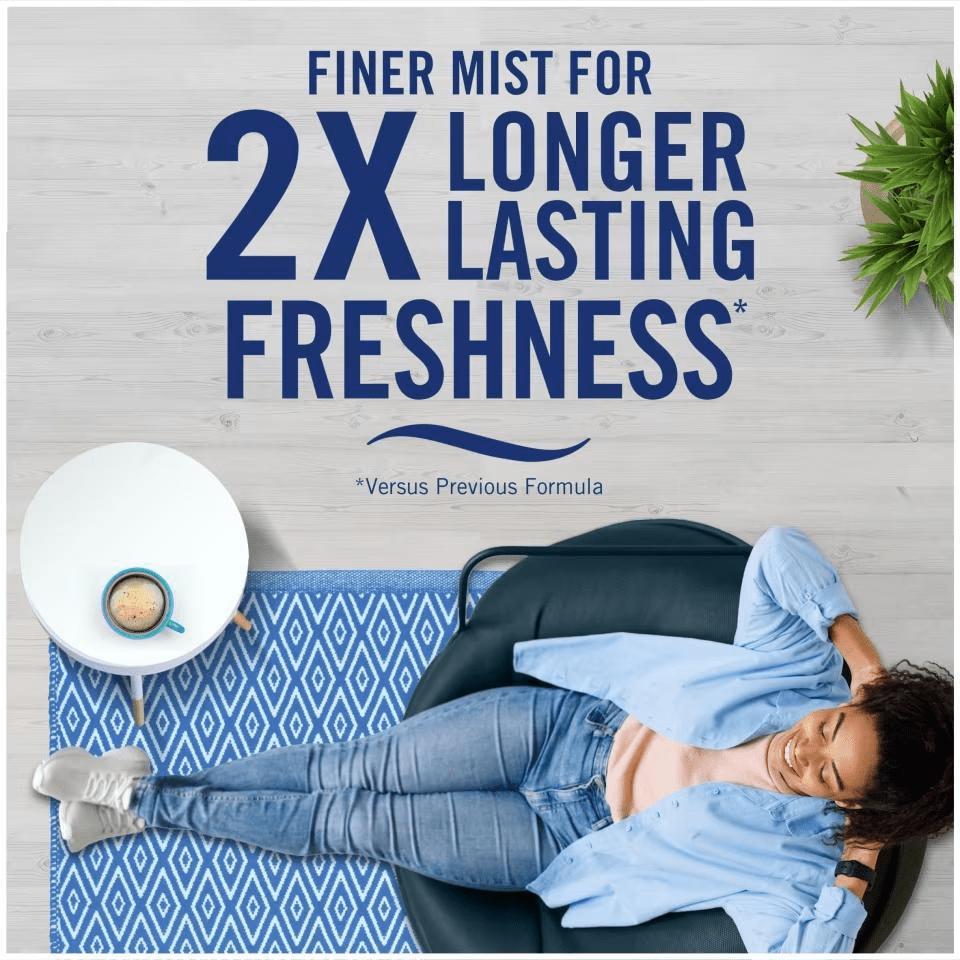 4 x Febreze Air Mist Freshener Cotton Fresh 185ml