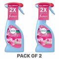 Febreze Fabric Refresher Spray,Blossom & Breez , 375ml (Pack of 2) – Odour Eliminator for Sofas, Curtains & Upholstery – OdourClear Technology