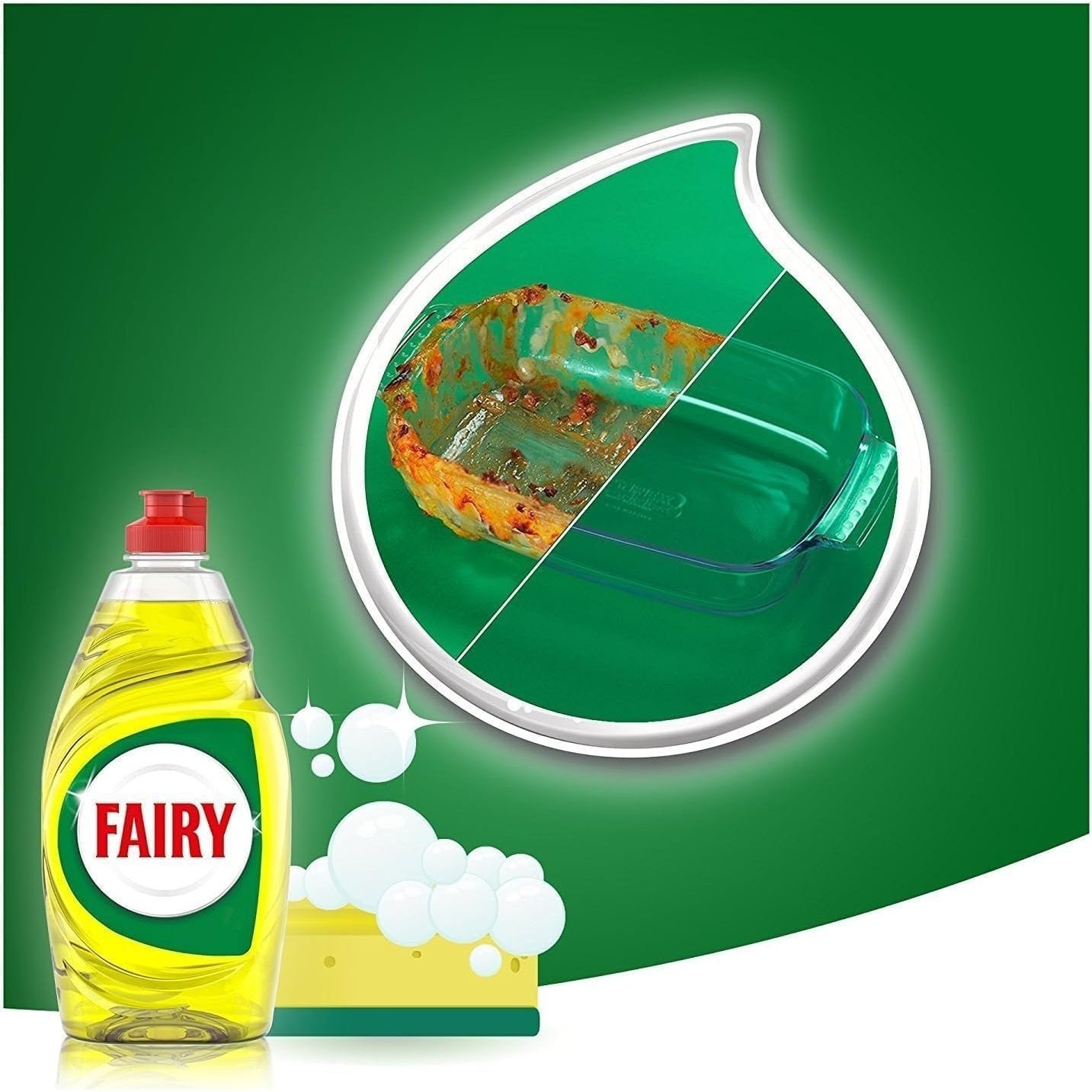 Fairy Lemon Washing Up Liquid 320ml Dish Cleaning Detergent For Sparkling Dishes