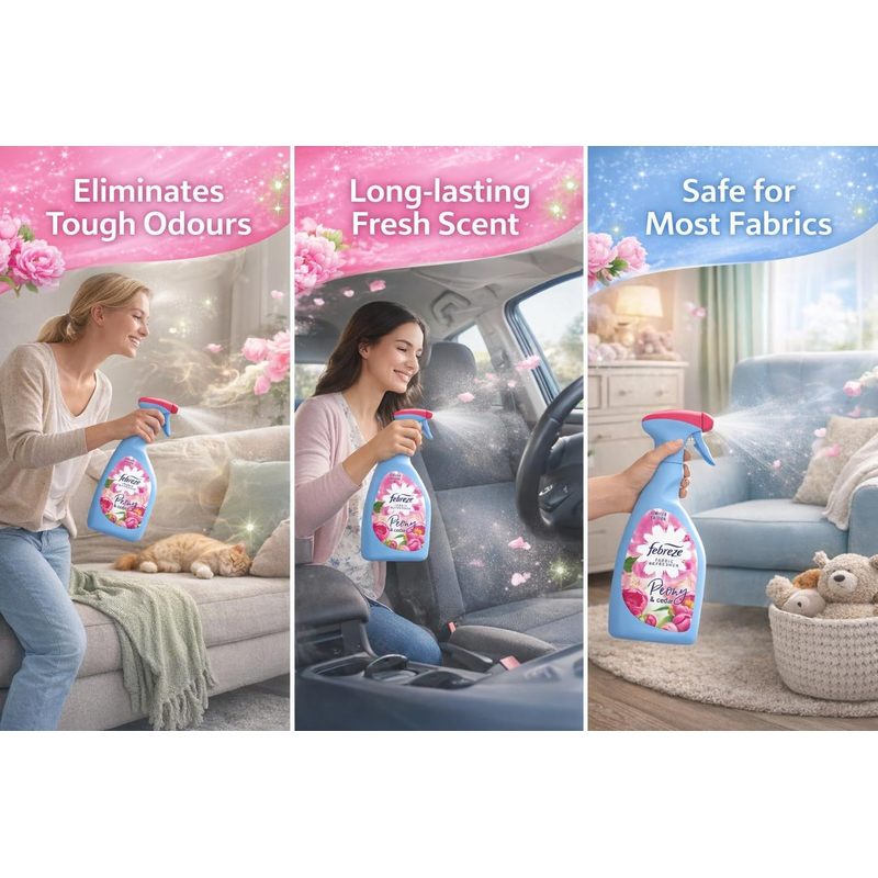 Febreze Fabric Freshener 375 ML X 2 – Peony & Cedar