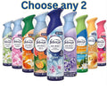 Febreze Air Mist Freshener Spray – Any 2 Selection  × 185ml